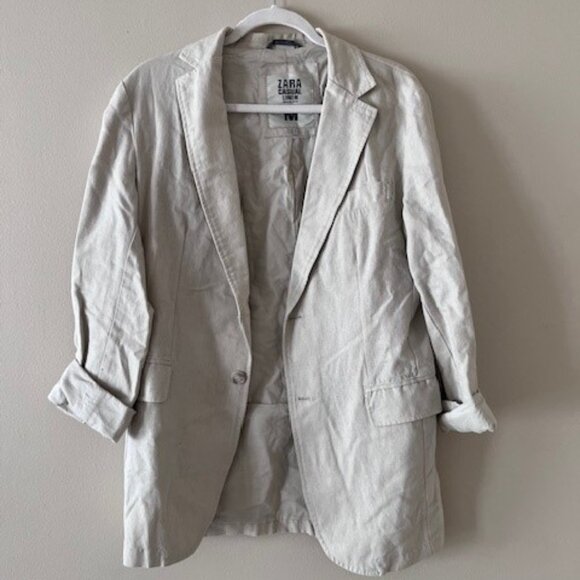 Zara Linen Blazer - Picture 2 of 2